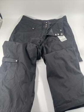 NILS Annalise Black Insulated Stretch Ski Pants Sz 12 Short NWT